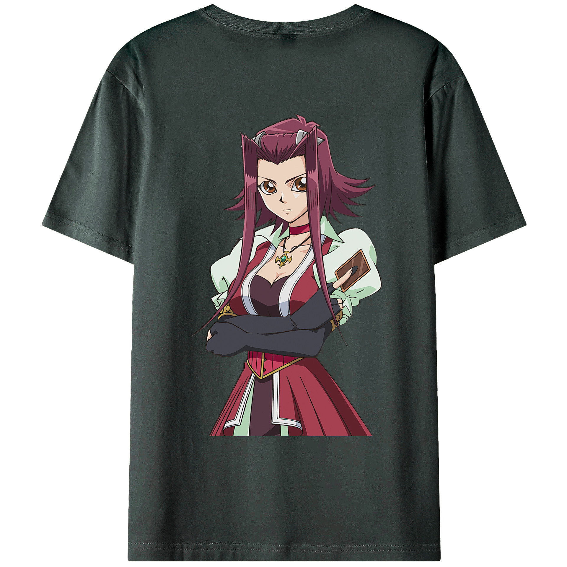 （画像用） 遊☆戯☆王 Yu-Gi-Oh! 綿100％ メンズ半袖Tシャツ（バックプリント） 通気性